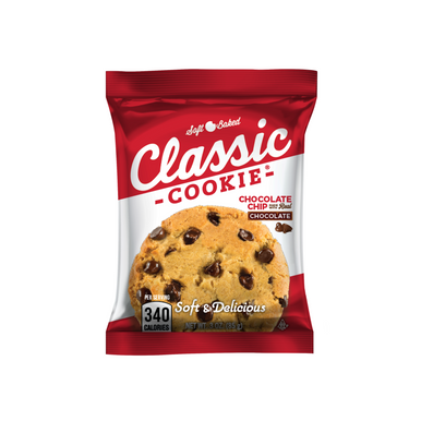 Classic Cookie Soft Baked Chocolate Chip Cookies made with Mini Chocolate Pieces, 2 Boxes, 16 Individually Wrapped Cookies