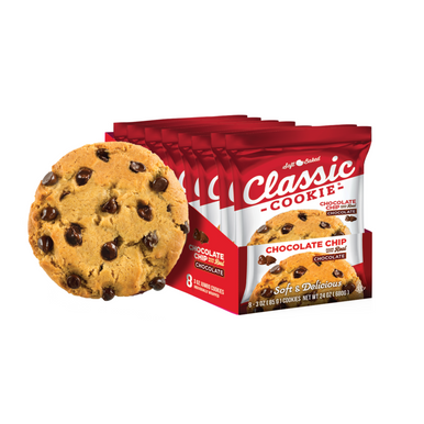Classic Cookie Soft Baked Chocolate Chip Cookies made with Mini Chocolate Pieces, 2 Boxes, 16 Individually Wrapped Cookies