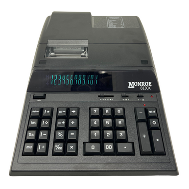 Monroe 8130X 12-Digit Basic Function Heavy Duty Accounting Printing Calculator