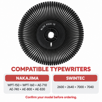 Bloc Pica 10 compatibility guide listing supported Nakajima and Swintec electronic typewriter models