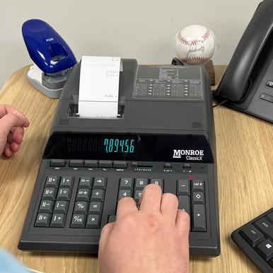 Monroe ClassicX 12-Digit Heavy-Duty Printing Calculator