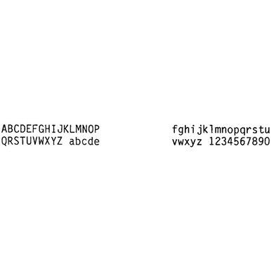 Panasonic KX-E Series Letter Gothic 12 Printwheel by Rarotype
