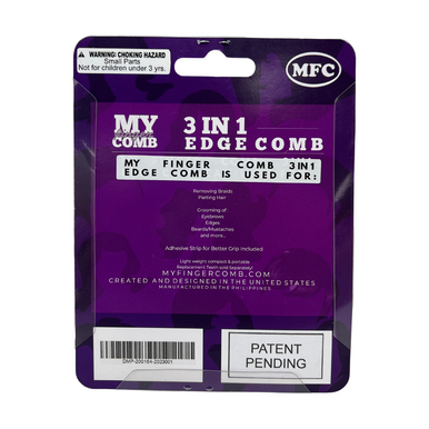 MyFingerComb 3-in-1 Edge Comb