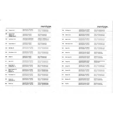 IBM Actionwriter Berlin 1012 Printwheel by Rarotype