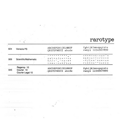 IBM Actionwriter Berlin 1012 Printwheel by Rarotype