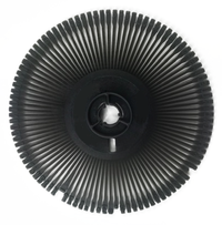 Front view of a Nakajima and Swintec Bloc Pica 10 printwheel with its name printed on the center hub