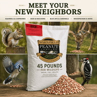 Wakefield Virginia Peanuts 45 lb shelled animal peanuts for squirrels, deer, blue jays, cardinals, and woodpeckers