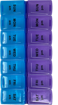 Med Manager Easy Push Button (7-Day) AM/PM Pill Organizer