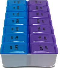 Med Manager Easy Push Button (7-Day) AM/PM Pill Organizer