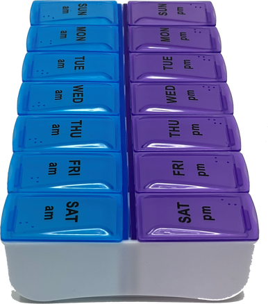 Med Manager Easy Push Button (7-Day) AM/PM Pill Organizer