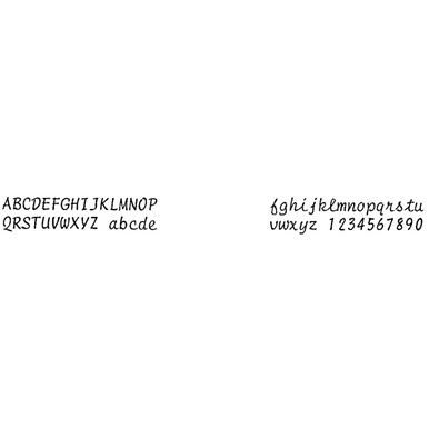 Panasonic KX-E Series Script 12 Printwheel by Rarotype