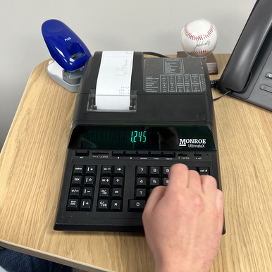 Monroe UltimateX 12-Digit Programmable Heavy-Duty Accounting Printing Calculator With Edit/Reprint Capabilities