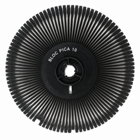 Nakajima and Swintec Bloc Pica 10 printwheel with identifying text on the center hub